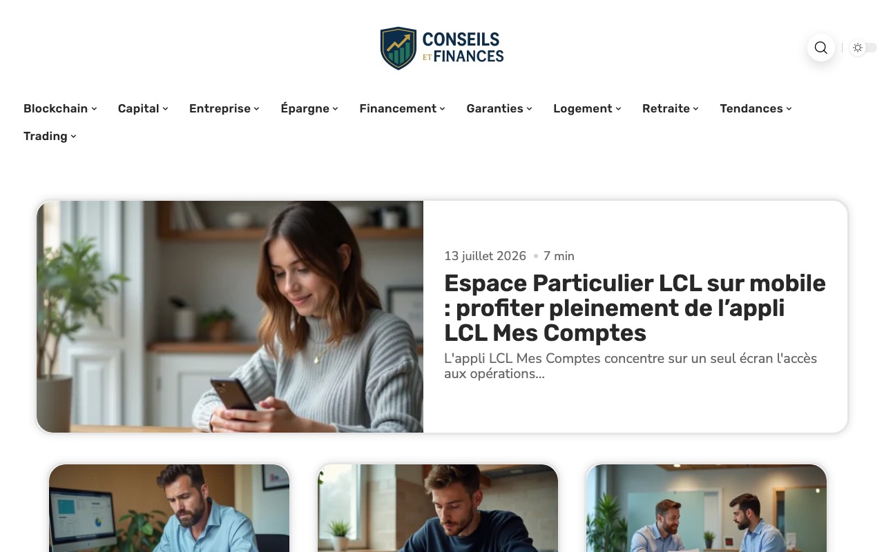 Aperçu du site de G & D CONSEILS ET FINANCES
