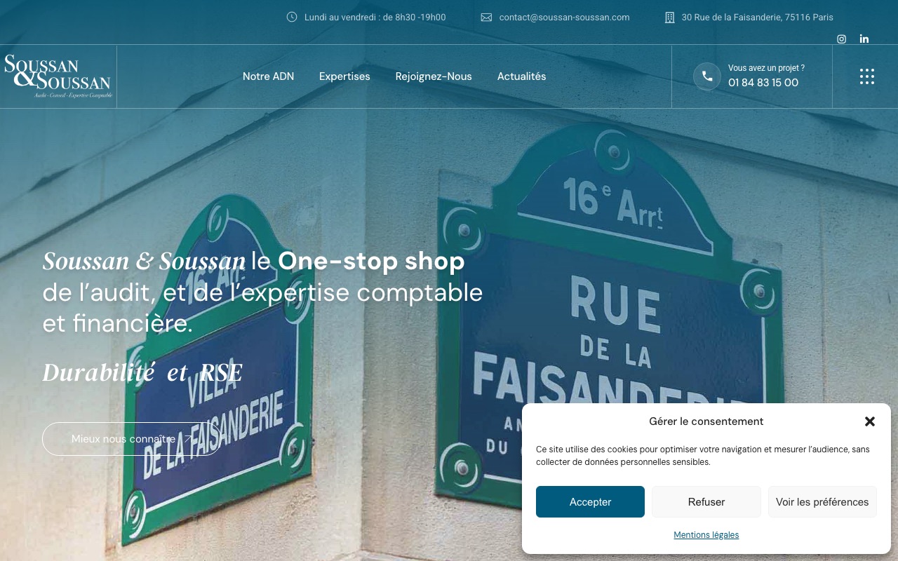 Capture de la source publique pour SOUSSAN & SOUSSAN (S&S)