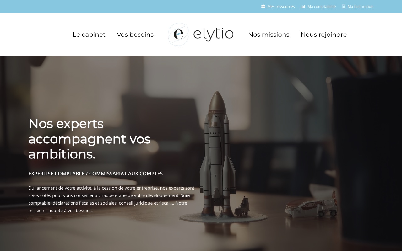Aperçu du site de EMB (ELYTIO)