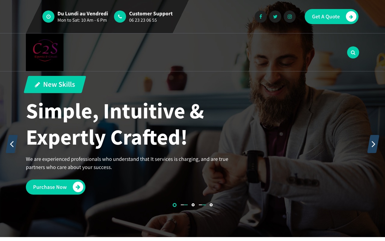 Aperçu du site de C2S EXPERTISE