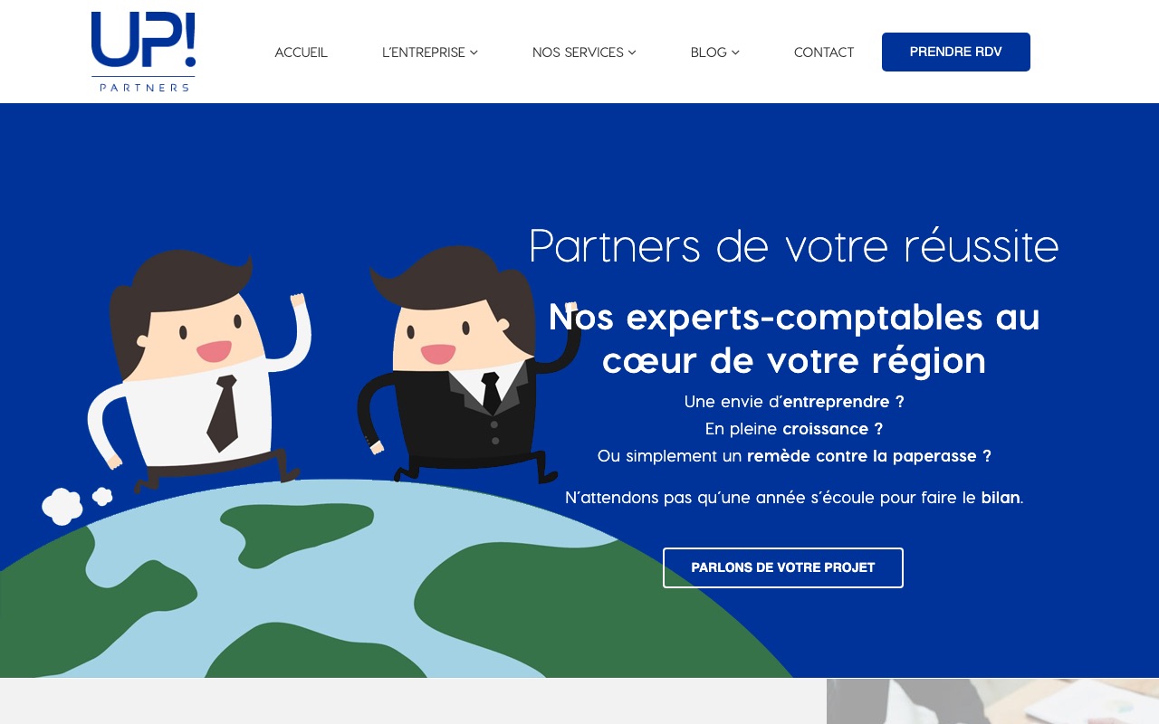 Aperçu du site de UP! PARTNERS