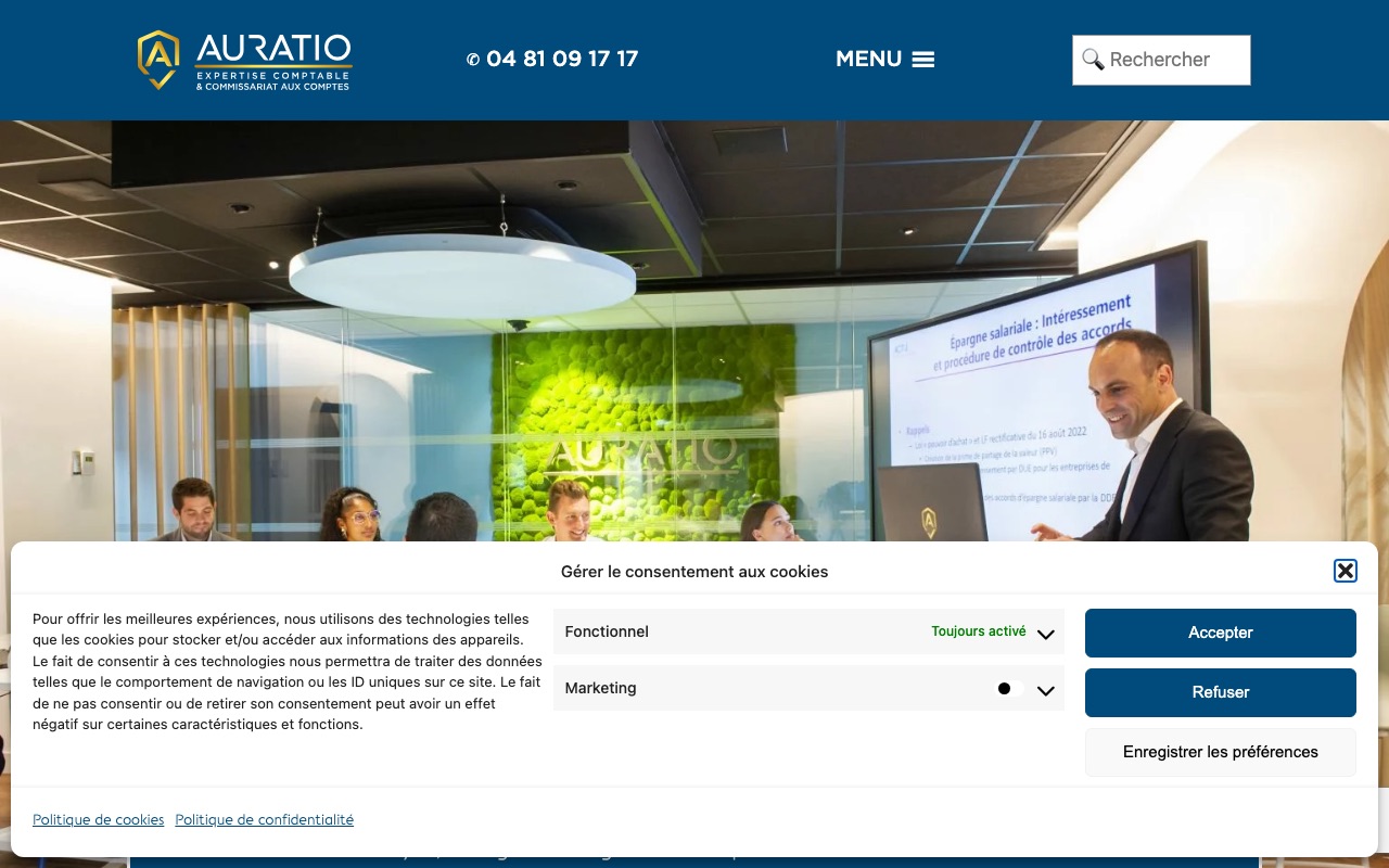 Capture de la source publique pour AURATIO