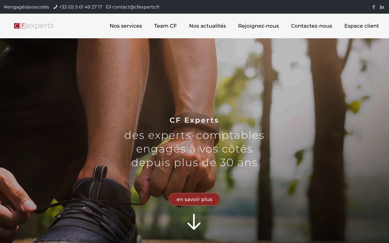 Aperçu du site de CF EXPERTS 2