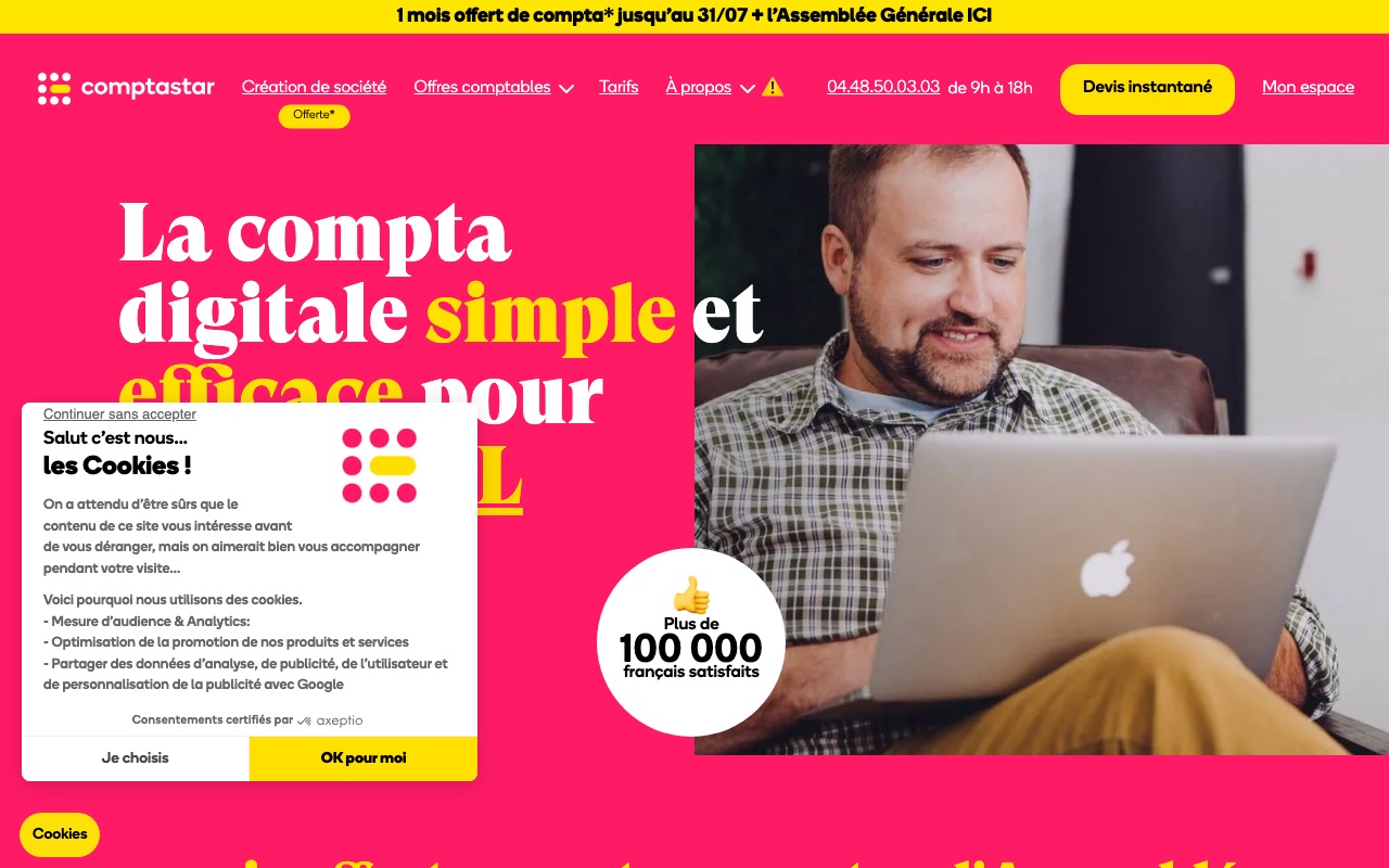 Capture de la source publique pour COMPTASTAR