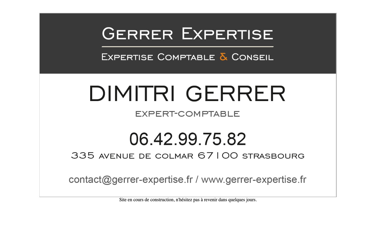 Capture de la source publique pour GERRER EXPERTISE