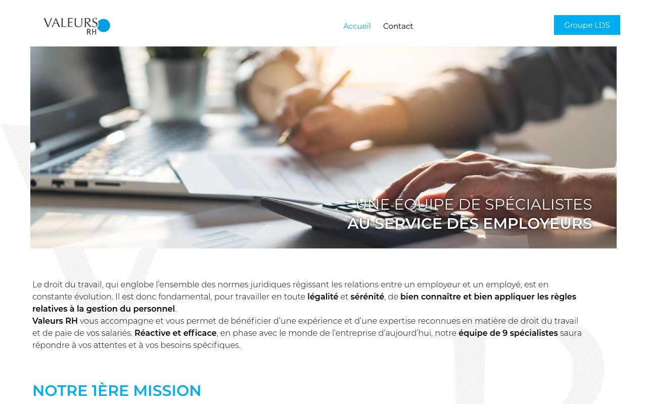 Capture de la source publique pour VALEURS RH