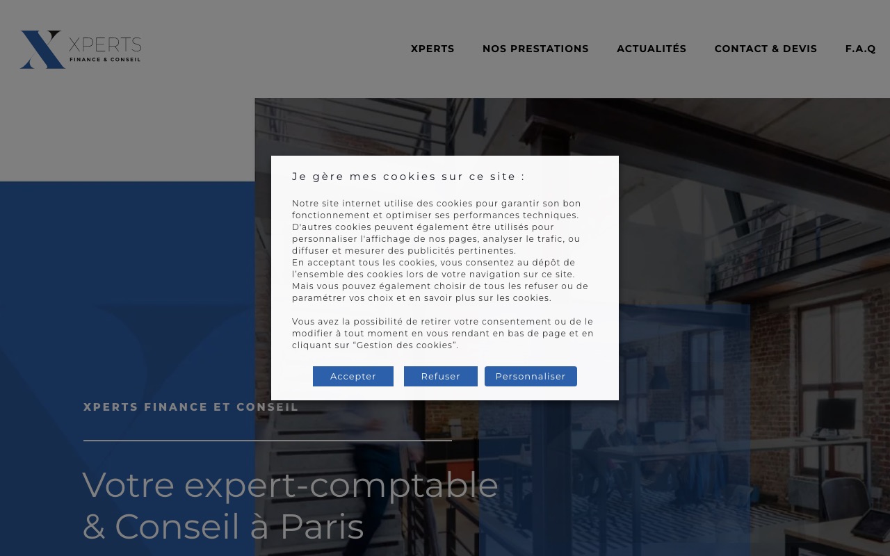 Capture de la source publique pour XPERTS FINANCE & CONSEIL