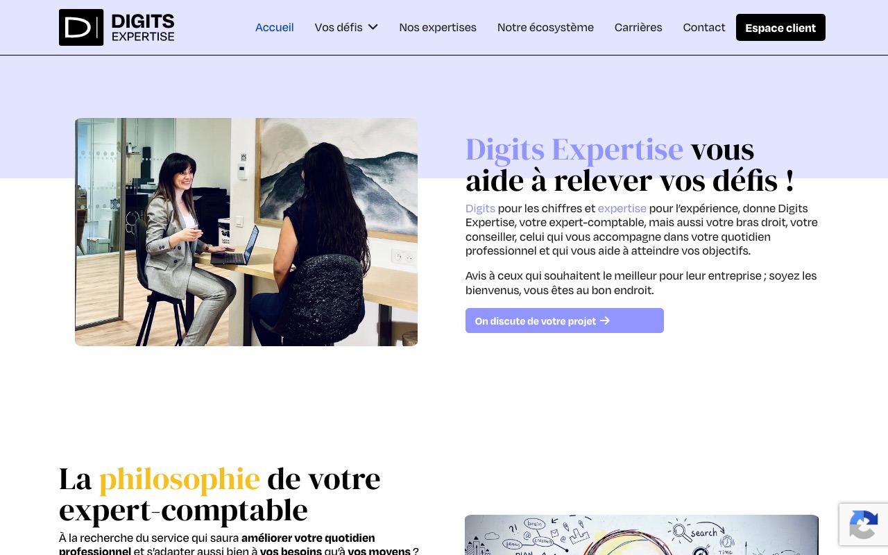 Aperçu du site de DIGITS-EXPERTISE (DIGITS EXPERTISE)