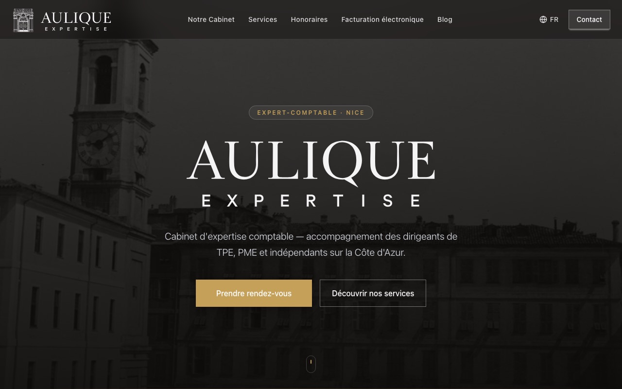 Aperçu du site de AULIQUE EXPERTISE