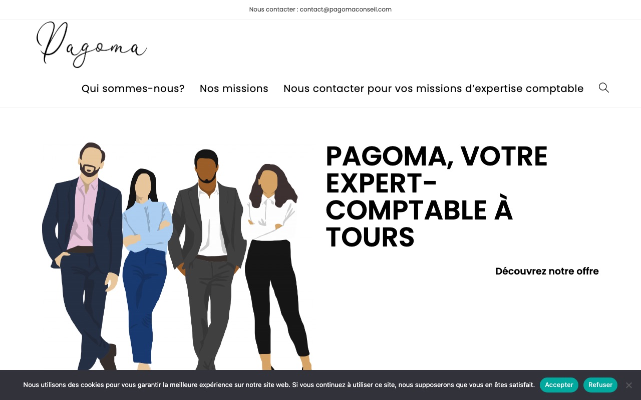 Aperçu du site de PAGOMA CONSEIL (PAGOMA CONSEIL)