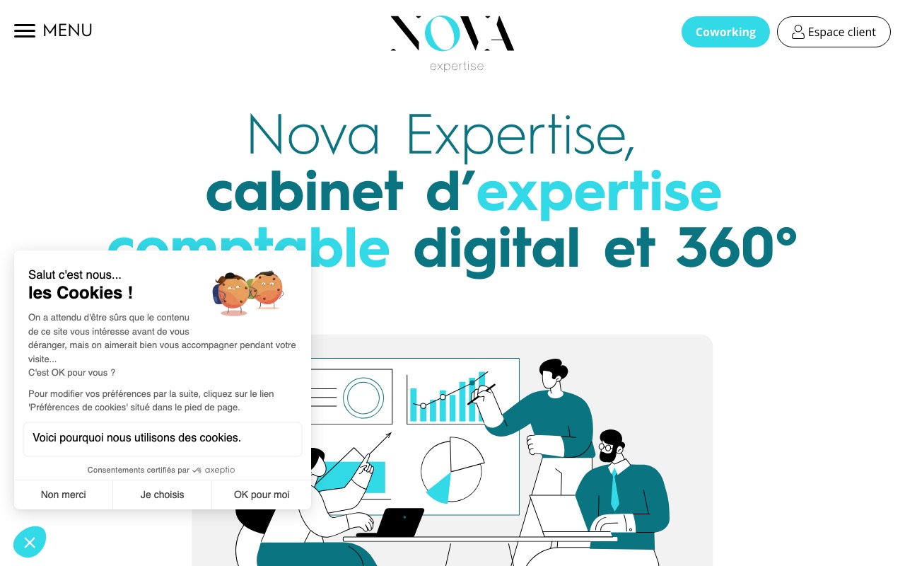 Aperçu du site de NOVA EXPERTISE