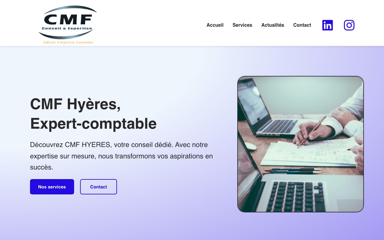 Aperçu du site de CMF HYERES