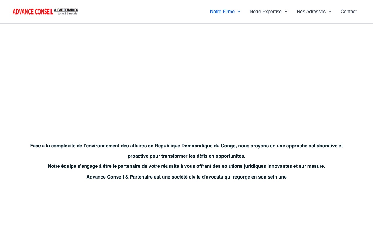 Capture de la source publique pour ADVANCE CONSEIL