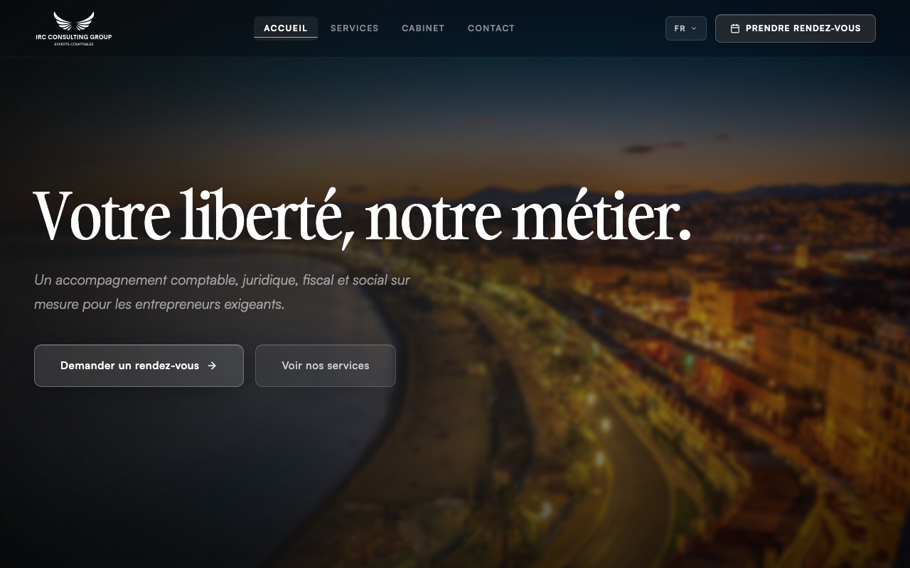 Capture de la source publique pour IRC CONSULTING GROUP