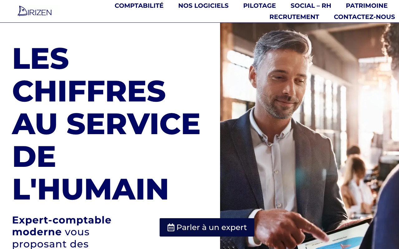 Aperçu du site de DIRIZEN