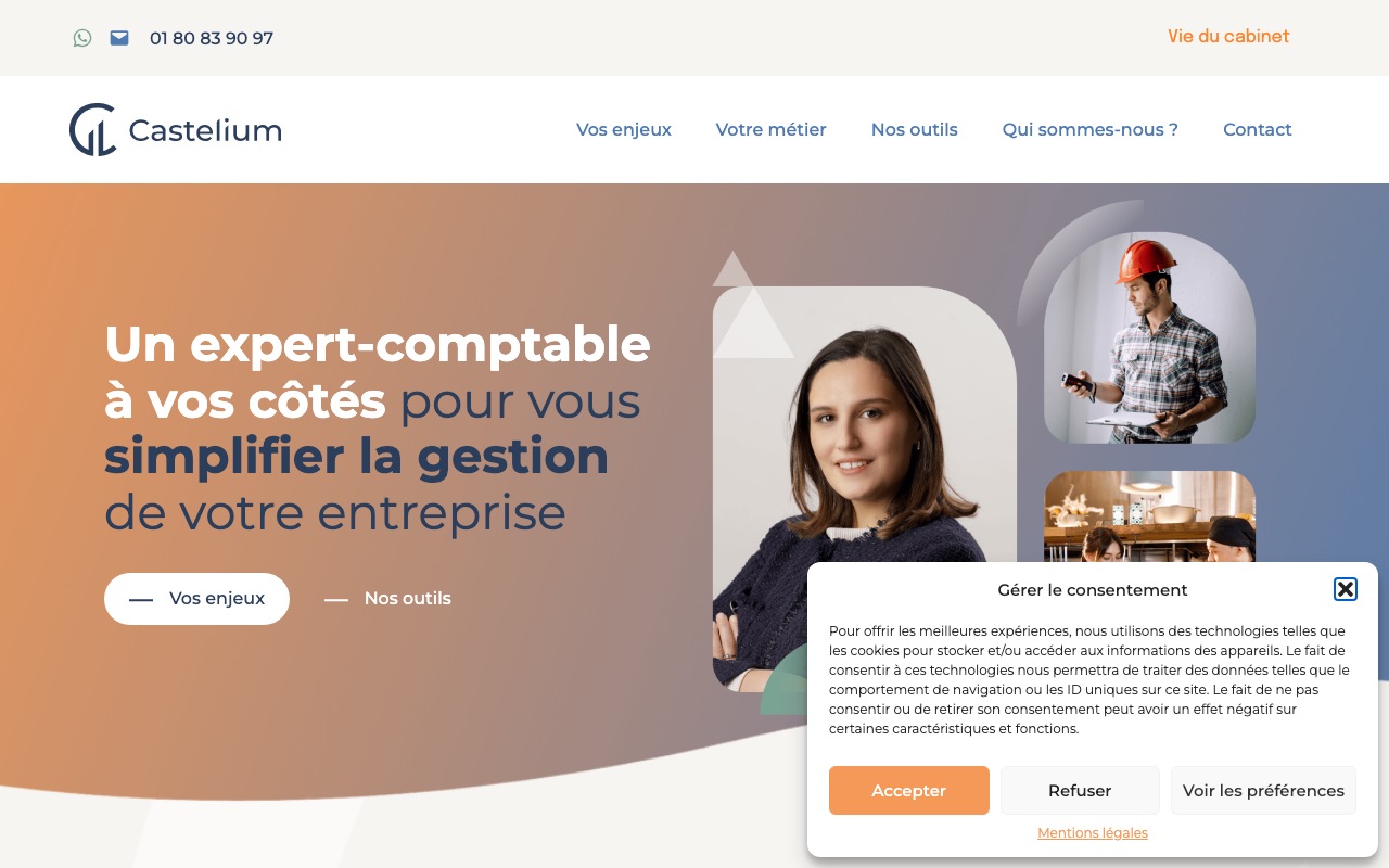 Capture de la source publique pour CASTELIUM EXPERTISE COMPTABLE