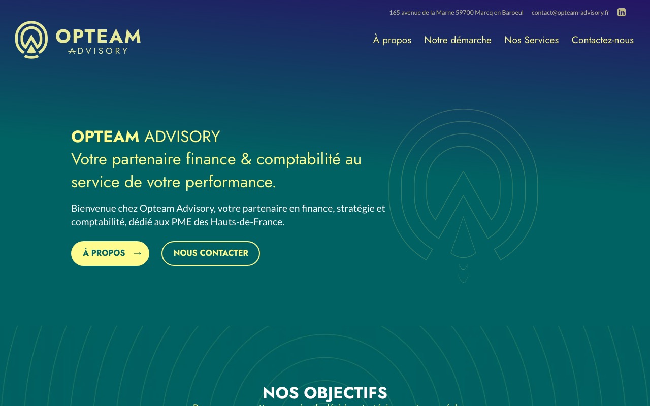 Capture de la source publique pour OPTEAM ADVISORY
