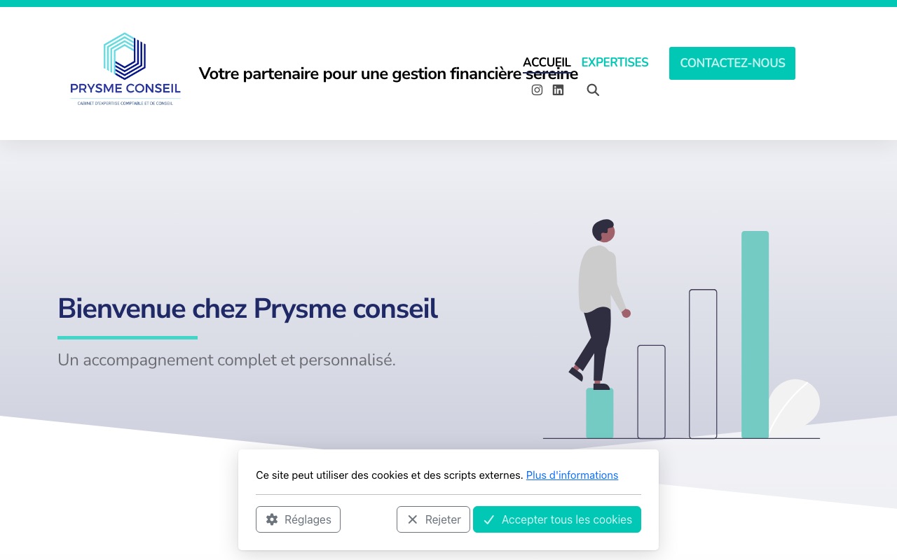 Aperçu du site de PRYSME CONSEIL (PRYSME CONSEIL)