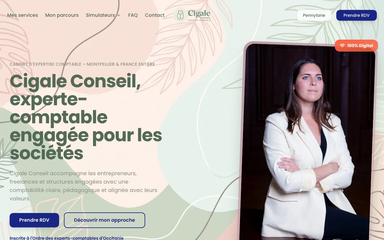 Capture de la source publique pour CIGALE CONSEIL