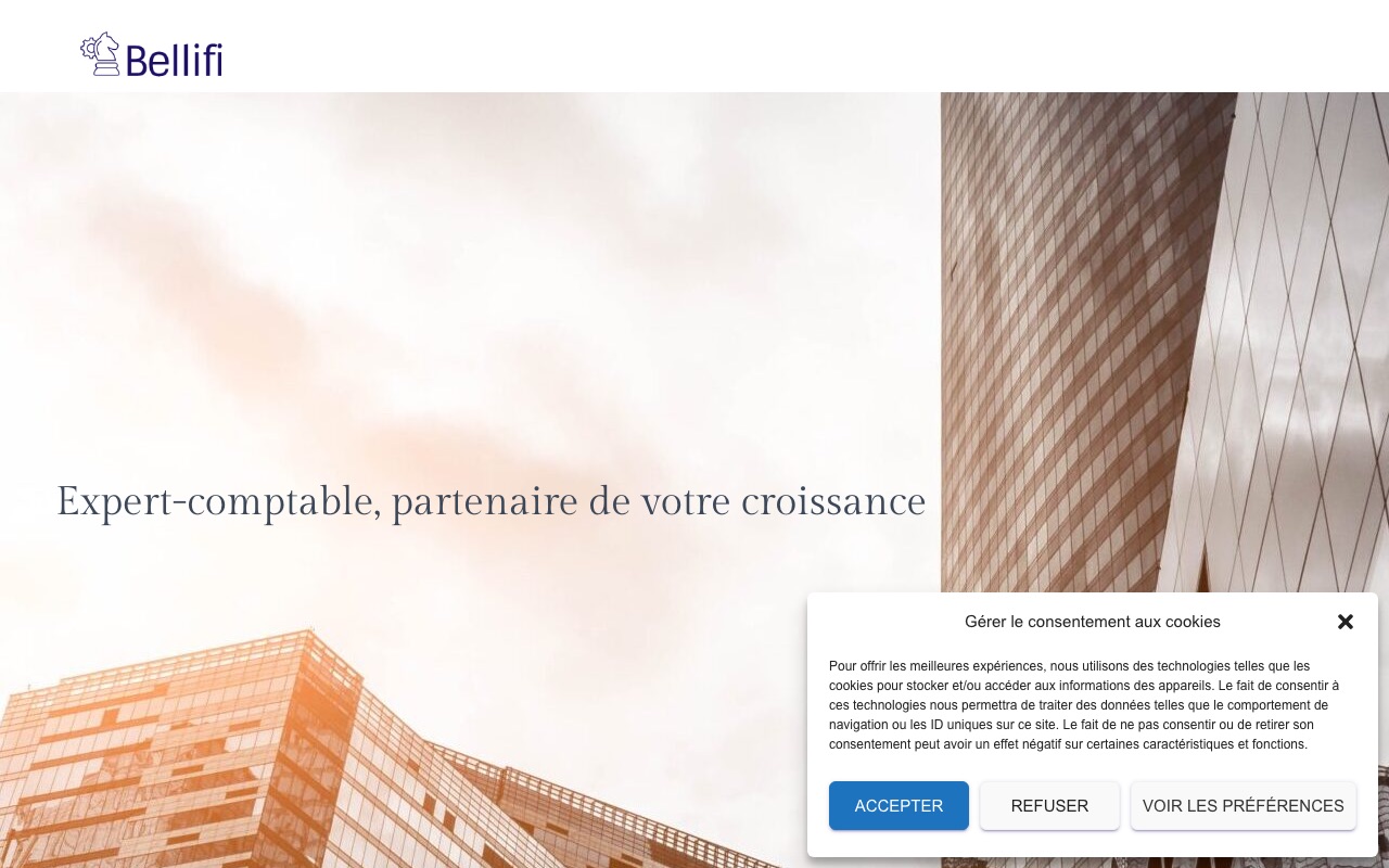 Aperçu du site de BELLIFI