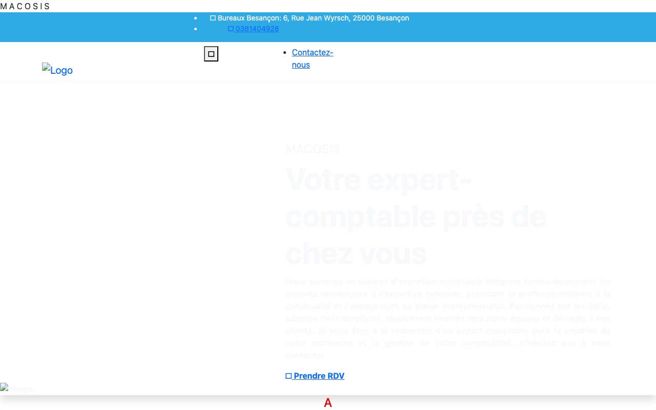 Aperçu du site de MACOSIS EXPERTISE CONSEIL