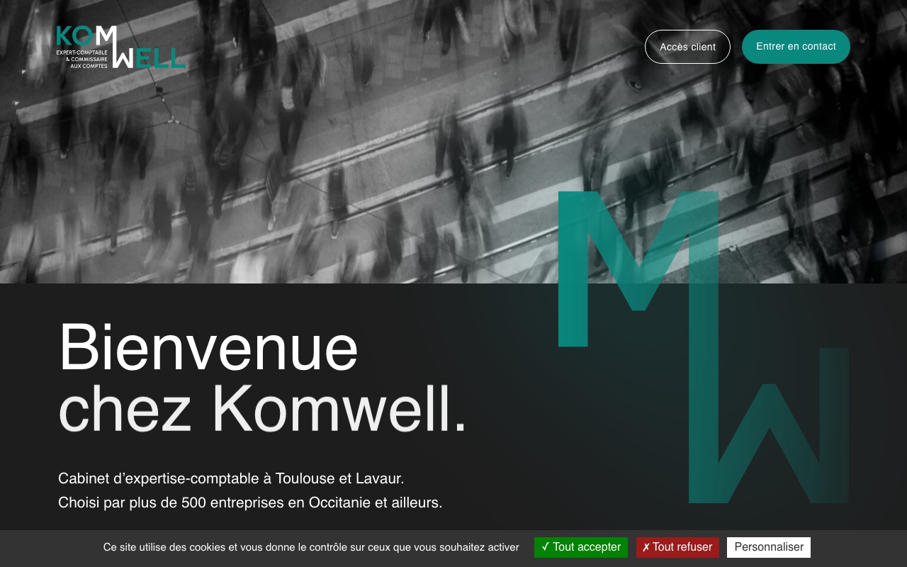 Capture de la source publique pour KOM.WELL AUDIT