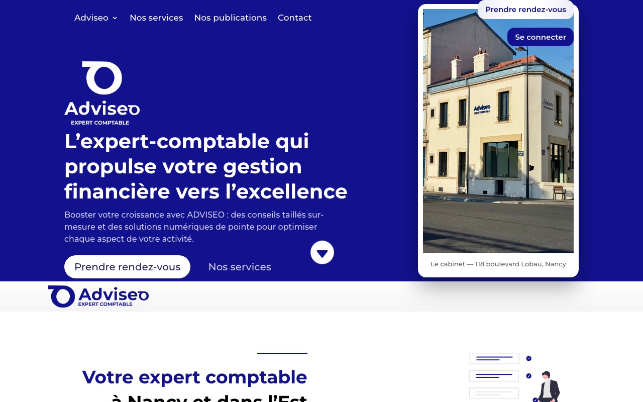 Aperçu du site de ADVISEO (ADVISEO) (ADVISEO)