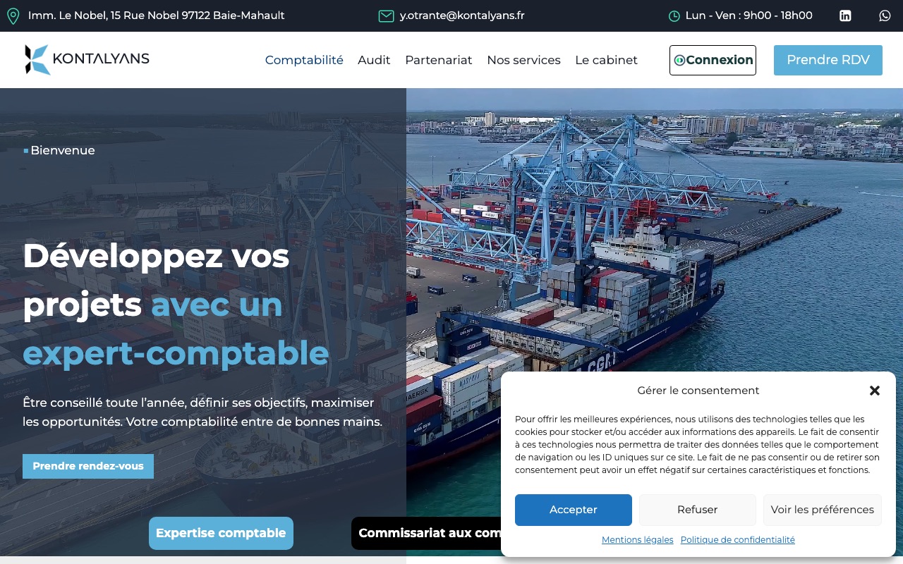 Aperçu du site de KONTALYANS