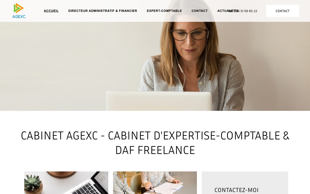 Aperçu du site de AGEXC