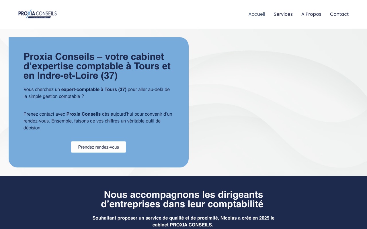 Aperçu du site de PROXIA CONSEILS