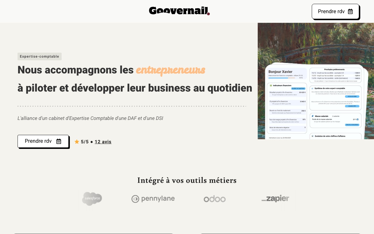 Capture de la source publique pour GOOVERNAIL