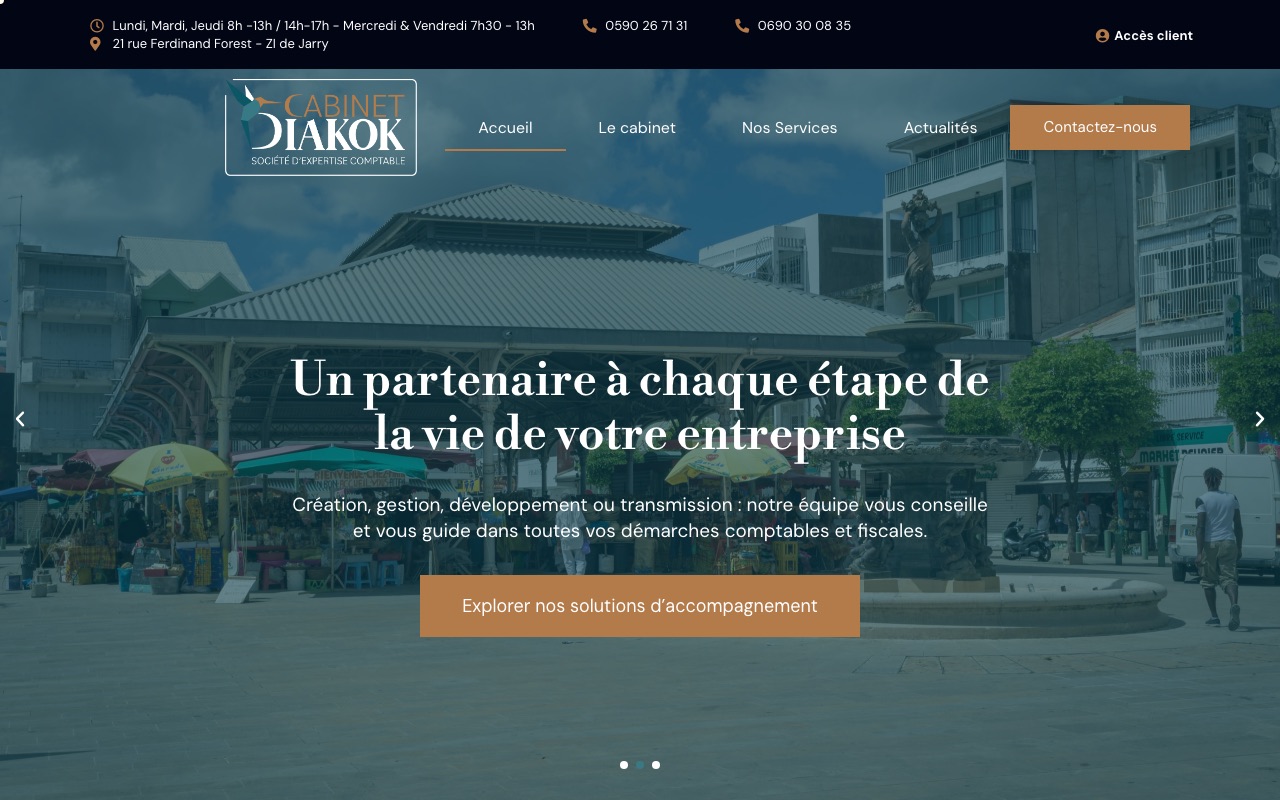 Aperçu du site de CABINET DIAKOK